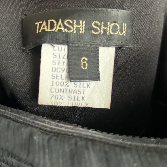 Tadashi Shoji Elegant Black Ruffle Gown - Picture 7 of 12